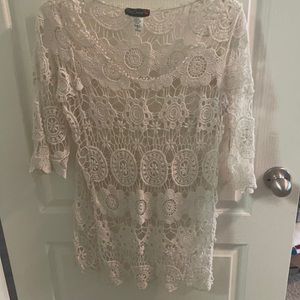 Body Central crocheted top size M